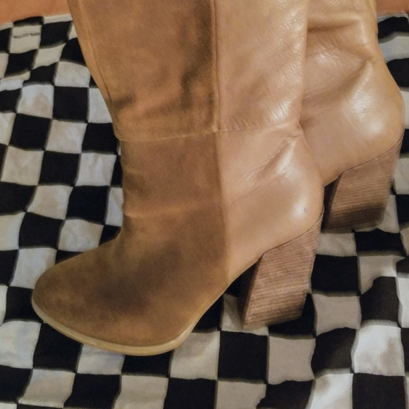 ALDOS ZEETA Suede & Smooth Leather Tall Boots - Picture 6 of 13